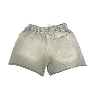 กางเกงขาสั้นผ้าเกล็ดปลาแบบปรับแต่งได้สำหรับผู้ชายกางเกงขาสั้นผ้าคอตตอน100% วินเทจผ้าดิบลายแสงแดดจางหายไปจากเฟรนช์เทอร์รี่ - Product Image 2