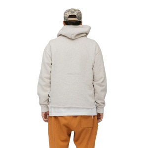 Sweat à capuche unisexe personnalisé imprimé à l'écran 100% coton French Terry Homme surdimensionné pour l'hiver Teint uni Logo brodé - Product Image 3