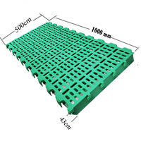 100*50 cm haute qualité élevage de moutons plancher à lattes en plastique PP équipement de plancher à lattes pour ferme de chèvres