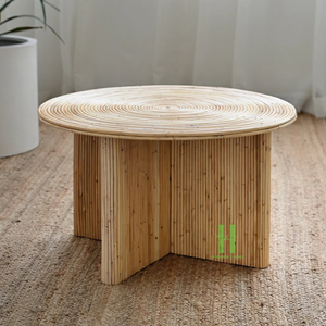 Minimalist Rattan <b>Coffee</b> <b>Table</b> for Living Room Handwoven Wicker <b>Coffee</b> <b>Table</b> Customized Wicker Console <b>Table</b> From HNH Craft - Product Image 2