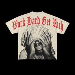 Camisetas de Diseño Único al por Mayor para Hombre, Camisetas Casuales con Cuello Redondo y Estampado, Estilo Urbano, Corte Holgado, para Hombre, Pedido al por Mayor - Product Image 1