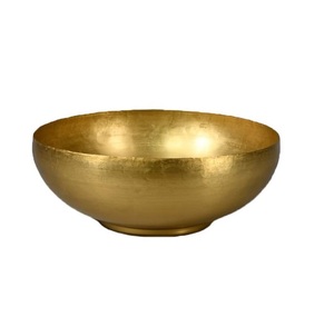 Restaurants Dish Serving Premium Brass <b>Bowl</b> Contemporary Style Decorative Big <b>Bowl</b> Wedding Dinnerware <b>Metal</b> Gold Fruits <b>Bowl</b> - Product Image 1