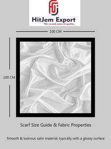Soft Satin Custom Printed <b>Scarf</b> Fabric With OEM ODM Branding Label Service For Promotional Marketing And Gift Ideas - Product Image 6