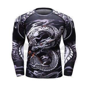 Best Material Good Quality <b>Rash</b> <b>Guard</b> for <b>Men</b> Fight Wear Custom Printed MMA Short Sleeve <b>Rash</b> <b>Guard</b> - Product Image 4