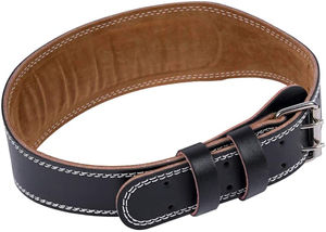 Ceinture de levage en cuir véritable du Pakistan Longueur personnalisée Équipement de musculation à usage intensif pour l'haltérophilie - Product Image 2