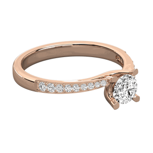 Anillo de Compromiso con Diamante Solitario Redondo - Product Image 3