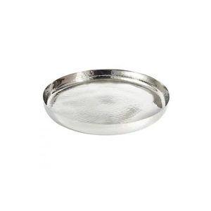 Plateau de service en métal au design perlé unique avec poli miroir et plaqué or pour les fournitures de maison et d'hôtel plateau de taille personnalisée - Product Image 2