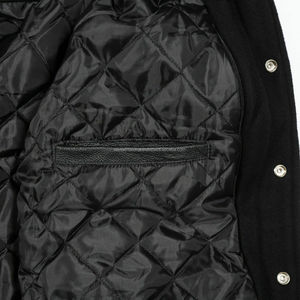Streetwear Men Varsity Jacket Custom Logo Wool Baseball College Jacket Private Label Support - Product Image 6