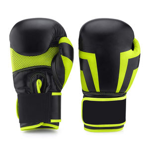 Guantes de Boxeo de Piel de Vacuno Genuina de Alta Calidad para Hombre, con Logotipo Personalizado OEM, para Fitness Profesional, que Absorben la Humedad, para Artes Marciales - Product Image 1