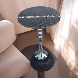 Table d'appoint moderne en métal pièce d'accent traditionnelle et élégante pour le décor de salon, de chambre à coucher et de bureau - Product Image 2