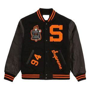 Unisex Winter Sporty Slim Fit Stand Collar Breathable Varsity Jacket Premium Quality Embroidered Logo ODM Service - Product Image 6