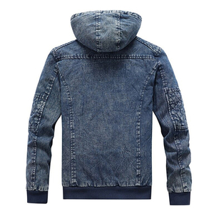 Latest Style Best <b>Material</b> Newly Arrived Custom Make Factory Made Hooded Competitive Price <b>Denim</b> Jackets for Men - Product Image 3