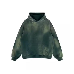 Sudadera con Capucha de Corte Regular, Lisa, Lavada al Ácido, Personalizada, Transpirable, para Hombre, Invierno, 100% Algodón Orgánico, Ecológica, Hecha en Fábrica - Product Image 1