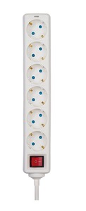 Multipresa con cavo e interruttore, 6 prese, 3m (Simon BM712602) - Product Image 2