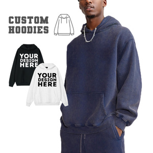 Sudadera con capucha lavada vintage Tie Dye 3D Print Acid Wash Hoodie Heavyweight Cotton French Terry Sudaderas con capucha para hombre de gran tamaño - Product Image 2