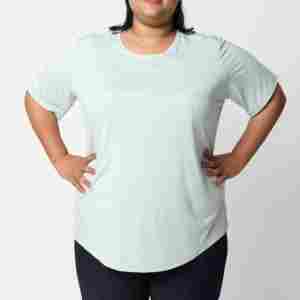 เสื้อยืดผู้หญิงขายดี เสื้อยืดโอเวอร์ไซส์สั่งทำได้ เนื้อผ้าระบายอากาศ สีขาว เนื้อหนา เสื้อยืดผู้หญิง 100% ผ้าฝ้าย สำหรับสาวๆ - Product Image 1