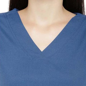 Venta al por mayor antiarrugas transpirable enfermera Scrub Hospital uniformes de enfermería uniforme cuello en V poliéster médico uniformes conjuntos - Product Image 5