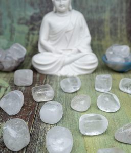 คริสตัลแก้วควอตซ์ใสขัดเงา-หินตกแต่ง & ตกแต่งบ้าน-คริสตัลบำบัดสำหรับเรกิและการทำสมาธิ - Product Image 4