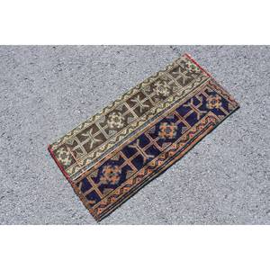 พรมตุรกีสีน้ำตาลสีน้ำเงินขนาด17x35ฟุตแนววินเทจแบบคลาสสิกพรมขนสัตว์พื้นที่ขนาดใหญ่แบบแอบสแตรกต์ทรงสี่เหลี่ยมผืนผ้าลายทางเดินสำหรับ4เมตร - Product Image 3