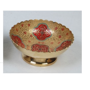 Bol en métal décoratif incurvé à la main pour servir des friandises sucrées, pour restaurant, hôtel, mariage, bol décoratif pour servir des fruits - Product Image 6