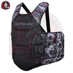 Nouveau protège-poitrine de boxe durable et de haute qualité, personnalisable, MMA, kickboxing, arts martiaux, entraînement, équipement d'entraînement de boxe en PVC - Product Image 3