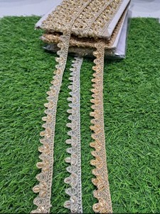 Encaje Elegante con Cuentas de Perlas y Cristales para Decoración de Vestidos, Tela de Encaje con Cuentas Brillantes para Proyectos de Moda y Hogar - Product Image 5