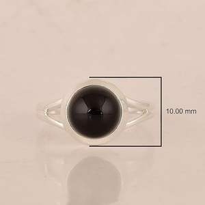 Vente en gros de bague en onyx en argent sterling 925 bague épaisse pour femme en argent bijoux tendance - Product Image 2