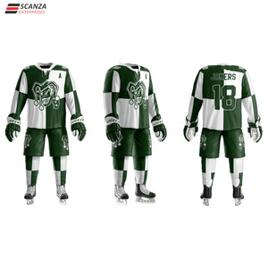 Maillots de hockey sur glace personnalisables de haute qualité OEM nom d'équipe ensemble de vêtements de hockey sur glace pour hommes et femmes - Product Image 6