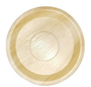 Areca Ensemble d'assiettes rondes jetables écologiques en feuille de palmier biodégradables et dégradables avec finition naturelle pour les fêtes - Product Image 5