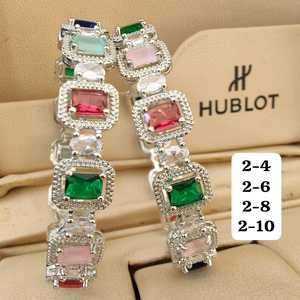 Premium Quality Artificial Diamond <b>Bangles</b> Pair for Women Perfect for Weddings, Parties, and Traditional <b>Indian</b> Outfits - Product Image 5