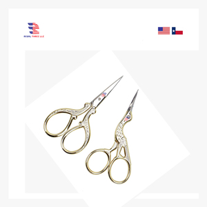 Embroidery Scissors Sharp-Stork Scissors Sewing Crafting Art Work <strong>Threading</strong> Needle work Small Shears 2 Pcs Nose <strong>Eyebrow</strong> Trimming - Product Image 1