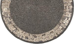 Handcrafted <b>Round</b> Beaded <b>Placemats</b> for Dining Table Wedding Christmas Decoration Family Gathering Parties - Product Image 6