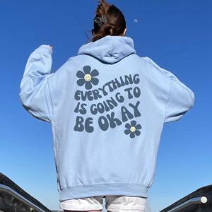 Vêtements d'hiver pour femmes, vêtements de sport, sweat-shirt à imprimé 3D de haute qualité, logo personnalisé sur le devant - Product Image 6