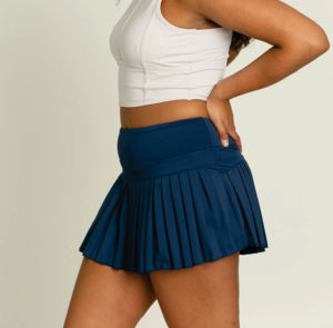 Ensemble de hauts et de jupes de golf en deux pièces pour femmes, confortables, en coton, pour le tennis, le yoga, le pickleball, l'entraînement, prix bas - Product Image 2