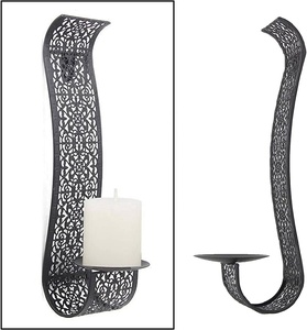 Wall Decor <b>Candle</b> Stand <b>Floating</b> Style Hanging <b>Candle</b> Stand Black Twisted Home Enhancing <b>Candle</b> Holder Hot Sell - Product Image 4