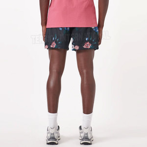 Pantalones cortos sólidos de malla para hombre, 100% poliéster, informales, transpirables, de secado rápido, para correr en verano, logotipo personalizado - Product Image 4