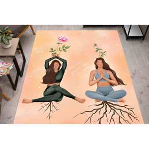 Alfombra Impresa: Alfombra para Yoga, Alfombra para Pilates, Alfombra Personalizada, Alfombra Moderna, Alfombra Suave No Tejida - Product Image 1
