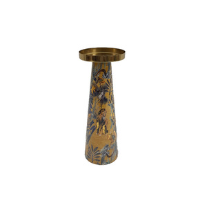 Bougeoir en aluminium en vrac fait à la main personnalisé en gros maison décorative doré poli luxe bougeoir pilier - Product Image 6