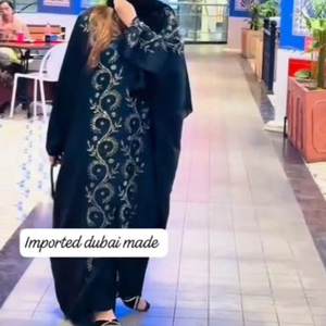 Ropa musulmana tradicional de mujer modesta elegante islámica Ropa de fiesta nupcial Premium Estilo Abaya Dubai-Accesorio incluido - Product Image 1