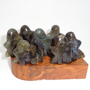 Venta al por mayor de labradorita natural fantasma piedra preciosa Cristal tallado a mano estilo Feng Shui para Chakra Reiki decoración del hogar y regalos - Product Image 6