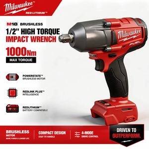 <span class=keywords><strong>Kit</strong></span> de Herramientas para el Hogar con Batería de Litio <span class=keywords><strong>Milwaukee</strong></span> de 18 V, Juego de Herramientas Multifuncional <span class=keywords><strong>M18</strong></span> FUEL con Llave Inglesa, Amoladora, <span class=keywords><strong>Taladro</strong></span>, 10 Piezas, Todo en Uno - Product Image 3