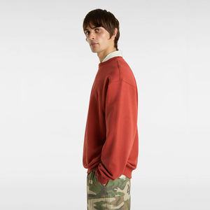 Qualité supérieure 100% coton sweat ras du cou en molleton personnalisé coupe ample taille unisexe manches côtelées logo OEM solide pour hommes - Product Image 3