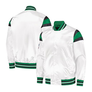 <b>Lightweight</b> <b>Men's</b> Polyester Bomber <b>Jacket</b> Shiny Satin Finish Custom Logo Hooded Varsity Breathable Fabric Hip Hop Sublimation - Product Image 1