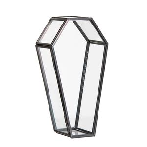 Boîte à bijoux rectangulaire en laiton doré de qualité supérieure, présentoir de vanité à double compartiment pour rangement et organisation de souvenirs - Product Image 2