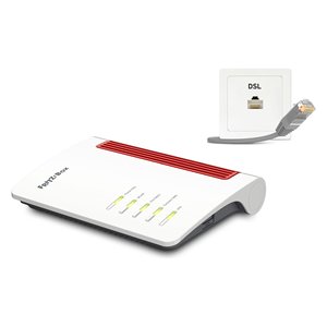 Modem <b>router</b> BOX 7530 AX Dual Band White e Red 20002944 - Product Image 3