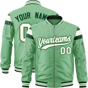 High Quality Oversized <b>Varsity</b> <b>Jacket</b> <b>Bomber</b> Style Satin Fabric Premium Hip Hop Streetwear Custom Wholesale OEM <b>Jacket</b> for <b>Men</b> - Product Image 1