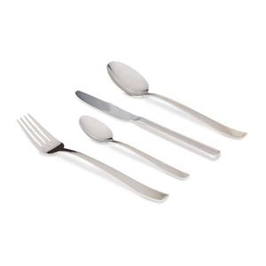 Nouveau Design Ensemble de Couverts Blanc Argent Épais Manche Rond Style Unique Chines Ensemble de Couverts Acier Inoxydable Argent Ensemble de Couverts - Product Image 2