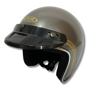 หมวกกันน็อคมอเตอร์ไซค์ CRX Bogo-X รุ่นใหม่ คุณภาพสูง สีเมทัลลิกเงา สไตล์เรโทร แบบเปิดหน้า บุโฟม ABS  แผ่นปิดหน้าแบบเรียบมาตรฐาน ได้รับการรับรองมาตรฐาน SNI - Product Image 3