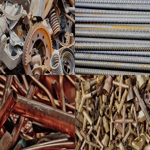 Used <b>Metal</b> <b>Scrap</b> Assortment Including Steel Rebar Copper Pipes Brass Fittings and Cast Iron Parts for Recycling - Product Image 1