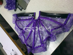 Corset personnalisé en dentelle violette - Product Image 5